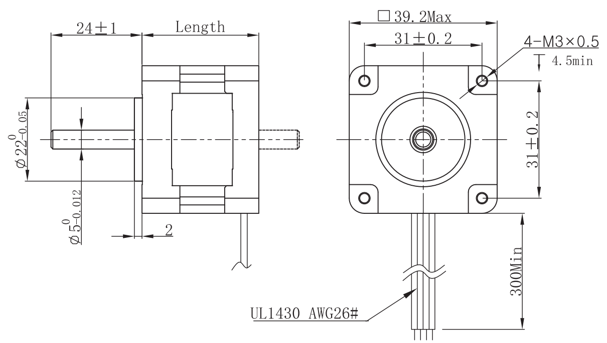 FL39STH(1.8°两相步进电机)